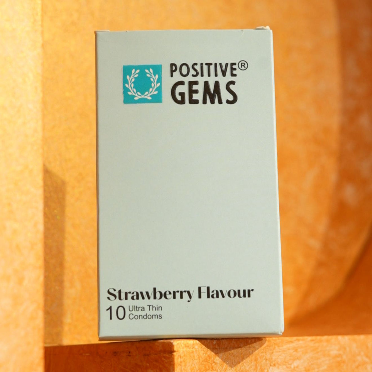 PositiveGems Strawberry Clear Condoms